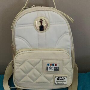 Loungefly x Star Wars Princess Leia Satin Backpack, Wallet & Funko POP Keychain